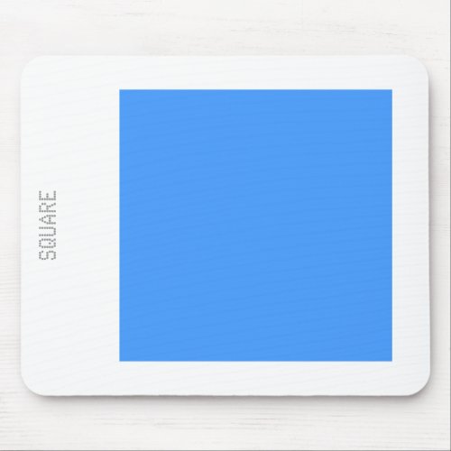 Square _ Baby Blue and White Mouse Pad