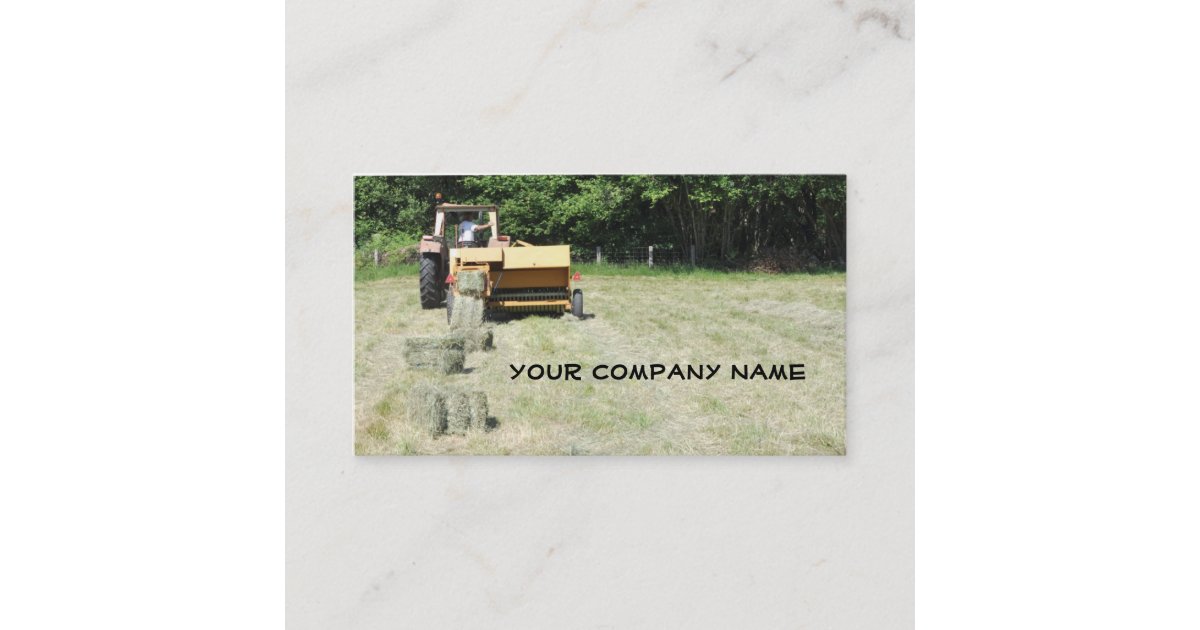 Square baler business card | Zazzle