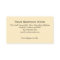 Square baler business card