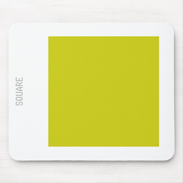 Square - Banana and White Mouse Pad (Front)