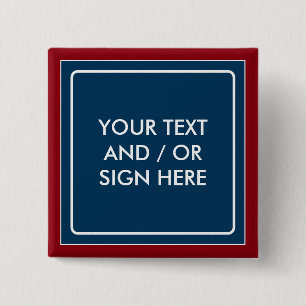 Square Banner blue + your backg. & ideas Button