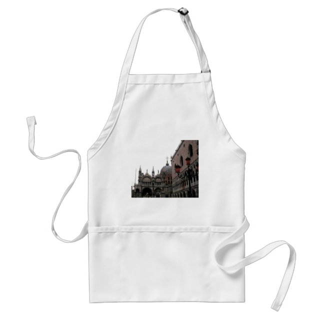 Square & Basilica of St Mark Adult Apron (Front)