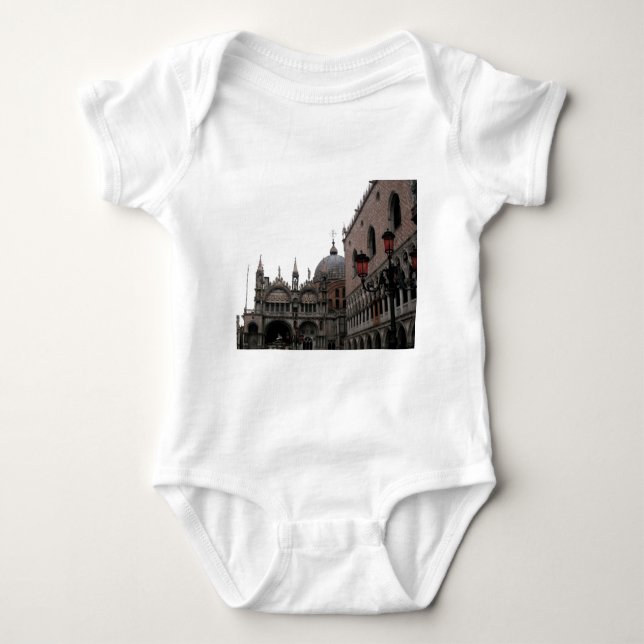 Square & Basilica of St Mark Baby Bodysuit (Front)