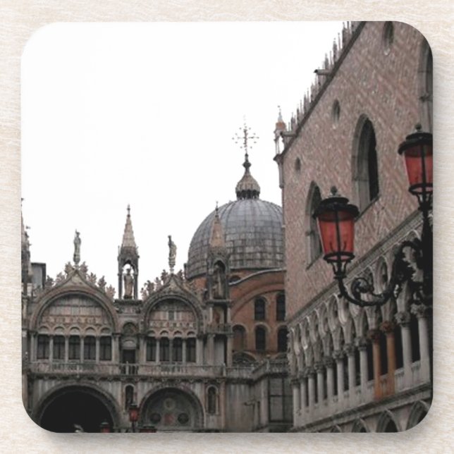 Square & Basilica of St Mark Drink Coaster (Front)