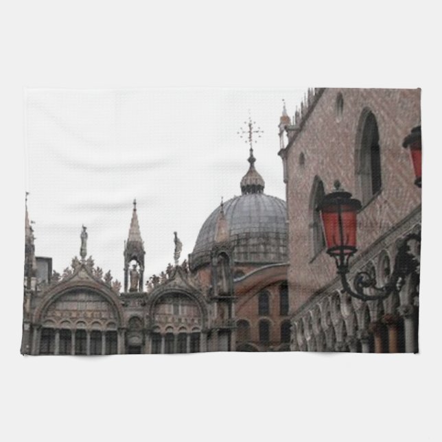 Square & Basilica of St Mark Towel (Horizontal)