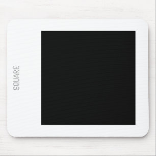 Square - Black and White Mouse Pad