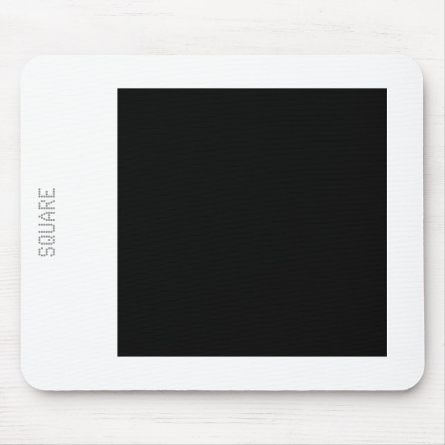 Square - Black and White Mouse Pad (Front)