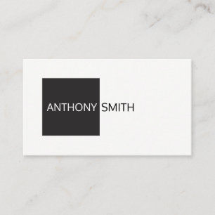 Square (Black) Business Card