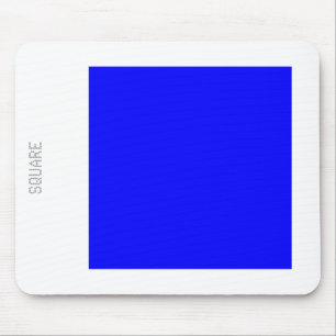 Square - Blue and White Mouse Pad