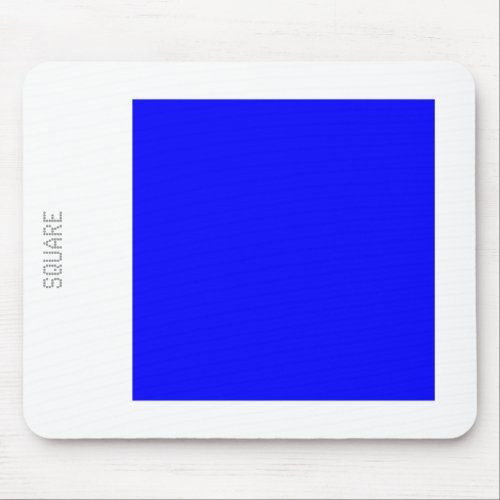 Square _ Blue and White Mouse Pad