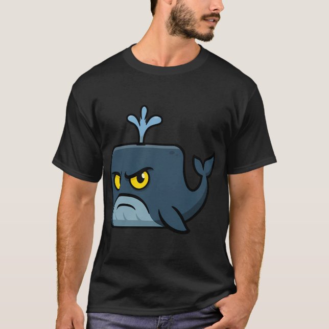 Square Blue Whale T-Shirt (Front)