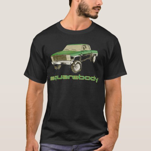 Square Body Two Tone Truck  for Nation Wide Fans  T_Shirt