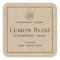 Square border Kraft paper look product label