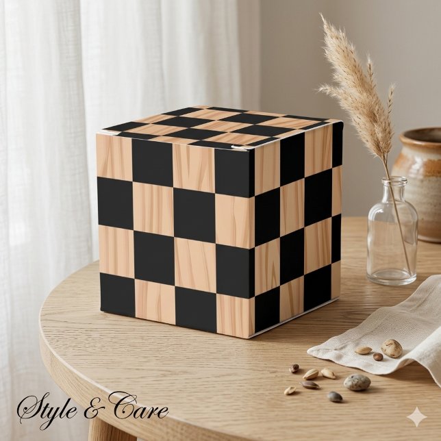 Square Box Checkers Classic Favor Boxes (Square Box Checkers Classic Favor Boxes)