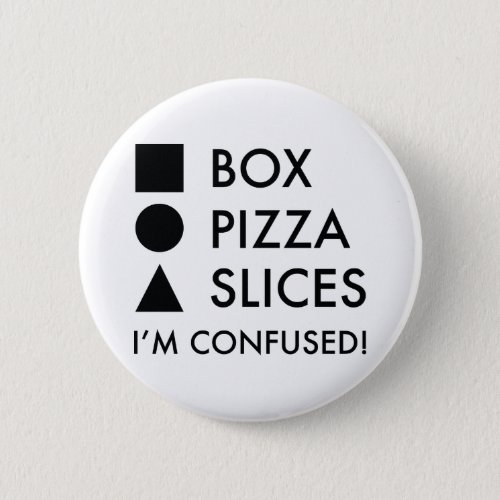 Square Box Round Pizza Triangular Slices Button
