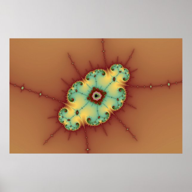 Square Brain - Fractal Poster (Front)