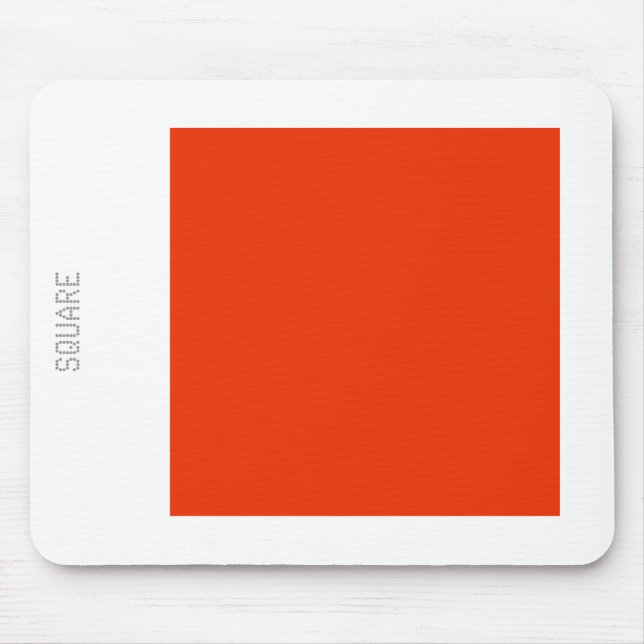 Square - Brick Red and White Mouse Pad (Front)
