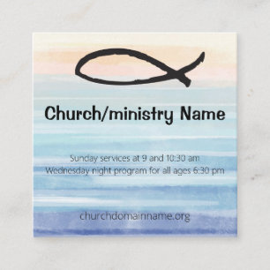 Square Business Card for Church or Ministry