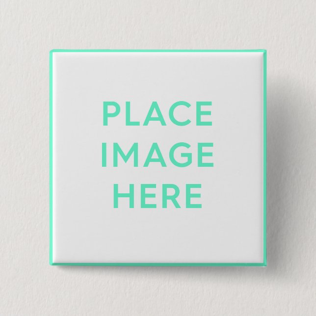 Square Button, 2 Inch - Souvenir Gift Design Button (Front)