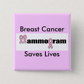 Square Button - Breast Cancer Mammogram