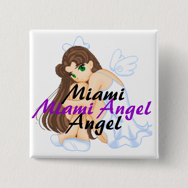 Square Button - Customized (Front)