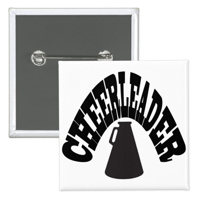 Square Cheerleader Button