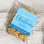 Square Christmas Stickers<br><div class="desc">This Square Christmas Sticker will give your present a touch of love. ♥ ♥ ♥ If you have problem customizing this product or you want this design on a different product or color,  please feel free to contact me ♥ ♥ ♥</div>
