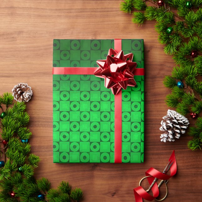 SQUARE - CIRCLE WRAPPING PAPER (Holiday Gift)