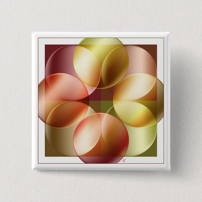 Square Circles Button (Front)