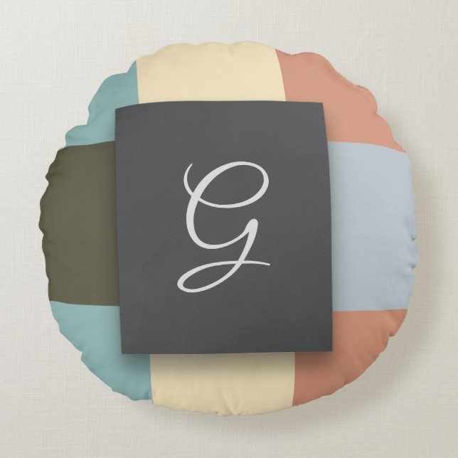 square colors round pillow (Front)