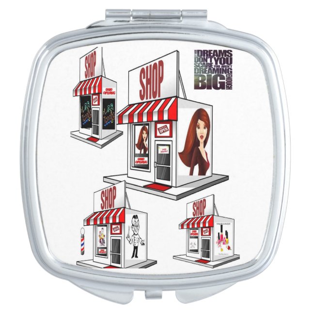 Square Compact Mirror (Front)