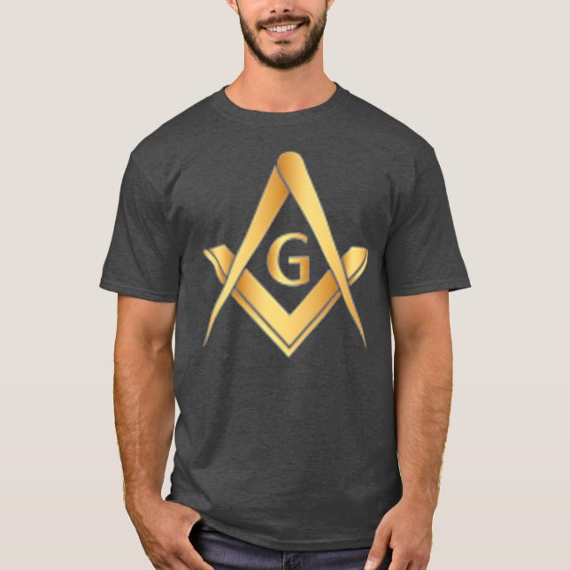 Square  Compass  Freemason gifts for men Masonic T-Shirt (Front)