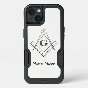 Square & Compass with Inset G - Ombre iPhone 13 Case
