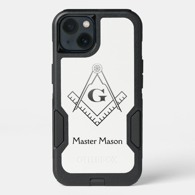 Square & Compass with Inset G - Ombre Otterbox iPhone Case (Back)