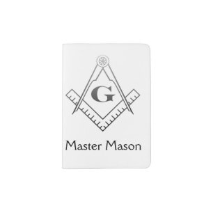 Square & Compass with Inset G - Ombre Passport Holder