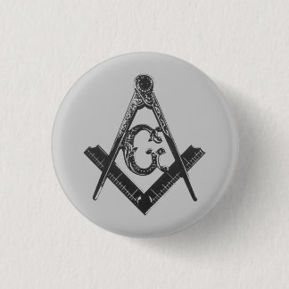 Square & Compasses Pin Button