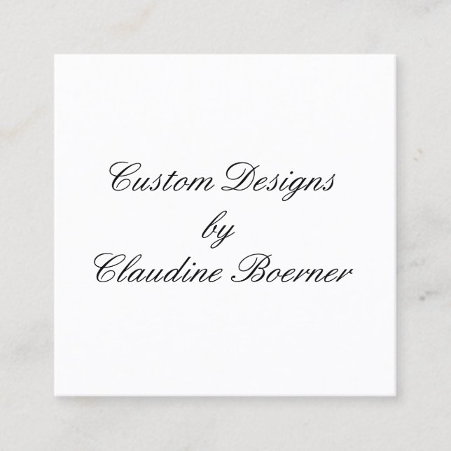 Square Crafter, Jewelry, Product, Busines Cards (Front)
