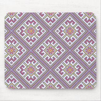 Square cross-stitch pattern mouse pad
