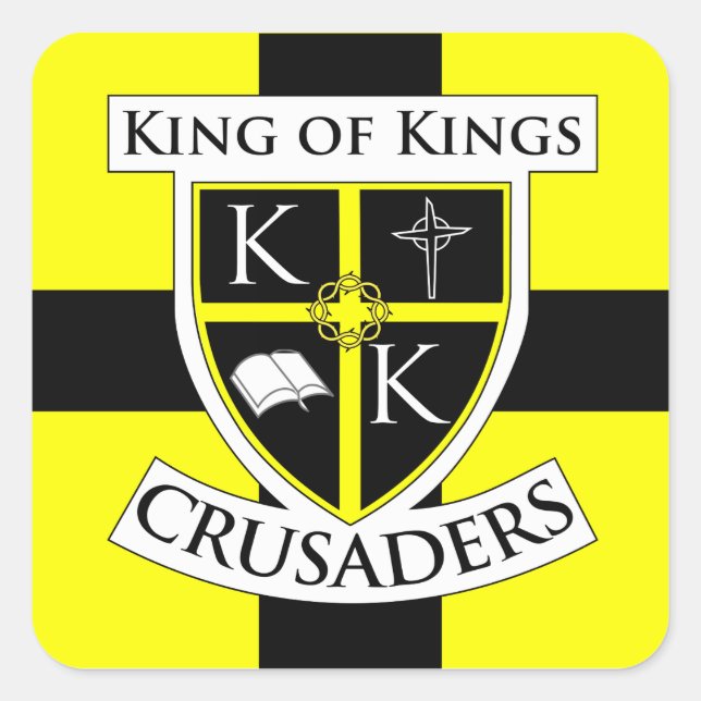 Square Crusaders Sticker small (Front)