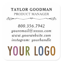 Square Custom Business Card Stickers Acid Free Square Custom Business Card Stickers Acid Free