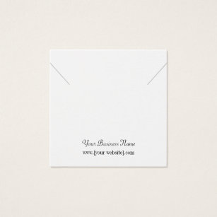 Square Custom Necklace Display Card