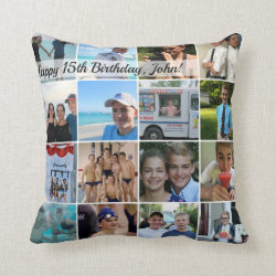 Square custom photo pillow - unique keepsake gift