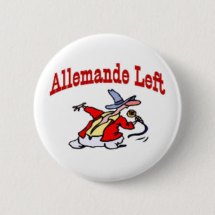 Square Dance, Allemande Left Pinback Button