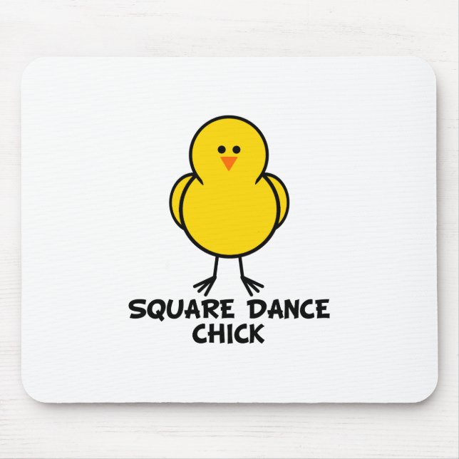 Square Dance Chick Mouse Pad (Front)