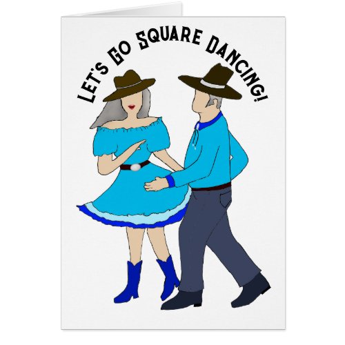 Square Dance Couple Greeting