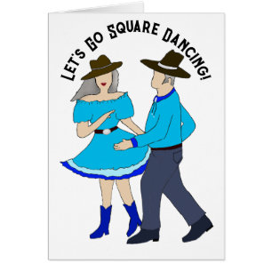 Square Dance Couple Greeting Cards