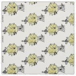 Square Dance Couple Yellow Check Dress Music Fabric