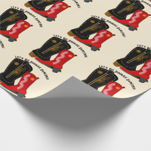 Square Dance Cowboy Boots Wrapping Paper