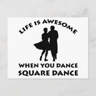 square Dance Designs Postcard
