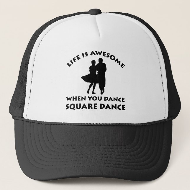 square Dance Designs Trucker Hat (Front)